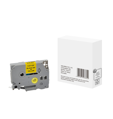 Schriftband wie Brother TZe-611 6mmx8m sw auf ge