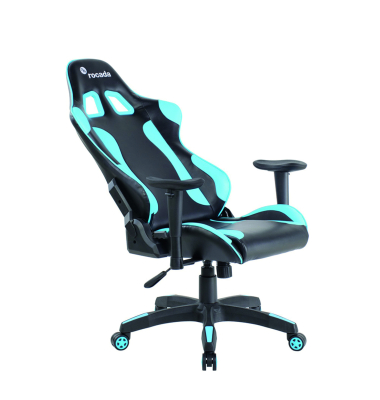 Gaming Stuhl PROFESSIONAL, schwarz/blau / schwarz, mit Armlehnen, bis 100kg, mit Kopfst&uuml;tze