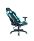 Gaming Stuhl PROFESSIONAL, schwarz/blau / schwarz, mit Armlehnen, bis 100kg, mit Kopfst&uuml;tze
