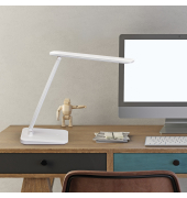 LED-Schreibtischlampe MAULsally colour vario, weiß, mit Standfuß, dimmbar