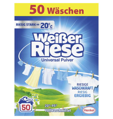 Waschmittel W50UP Universal Pulver, Pulver, 2,5 kg, bis 50 Waschladungen