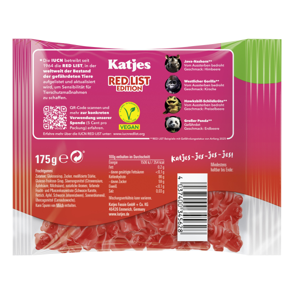 4037400345628 - Fruchtgummi Red List 13541 175g 4037400345628 175 Gramm