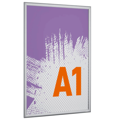 Plakat-Klapprahmen 5009 23, silber, 