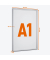 Plakat-Klapprahmen 5009 23, silber, A1, Aluminium