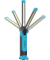 1979W-92 wireless charging LED Taschenlampe schwarz, 110 - 1100 Lumen