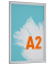 Plakat-Klapprahmen 500823, silber, A2, Aluminium
