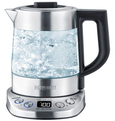 Wasserkocher Deluxe Mini 3473, silber, 2200 Watt, 1,0 Liter