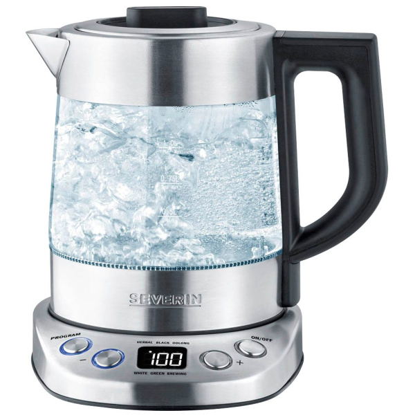 4008146030796 - SEVERIN Wasserkocher 1 L Schwarz Silber Transparent 2200 W WK 3473 4008146030796 - SEVERIN Wasserkocher 1 L Schwarz Silber Transparent 2200 W WK 3473