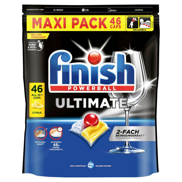 4251758436610 - POWERBALL ULTIMATE All in 1 Citrus Spülmaschinentabs 4251758436610 46 Stück 4251758436610 - POWERBALL ULTIMATE All in 1 Citrus Spülmaschinentabs 4251758436610 46 Stück