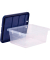 Aufbewahrungsbox 100135770, Kunststoff transparent/blau