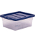 Aufbewahrungsbox 100135770, Kunststoff transparent/blau