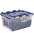 Aufbewahrungsbox 100135774, Kunststoff transparent/blau