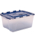 Aufbewahrungsbox 100135774, Kunststoff transparent/blau