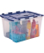 Aufbewahrungsbox 100135775, Kunststoff transparent/blau