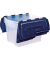 Aufbewahrungsbox 100135775, Kunststoff transparent/blau
