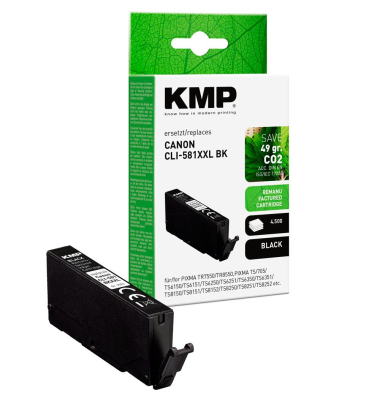  schwarz Druckerpatrone kompatibel zu Canon CLI-581 BK XXL