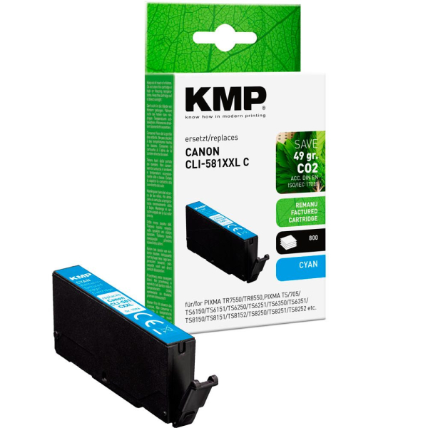 4011324001129 - cyan Druckerpatrone kompatibel zu Canon CLI-581 C XXL 4011324001129 KMP 4011324001129 - cyan Druckerpatrone kompatibel zu Canon CLI-581 C XXL 4011324001129 KMP