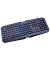 LUDICIUM RGB Rainbow Gaming-Tastatur schwarz