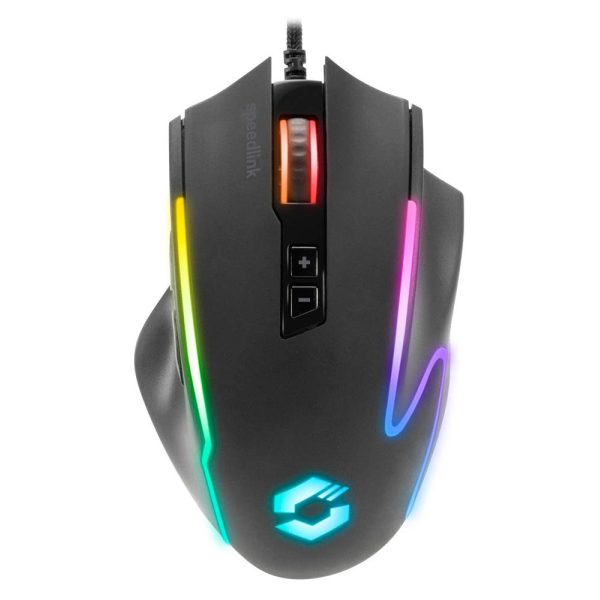 4027301335972 - Speedlink DECUS NX RGB Gaming Mouse - Rubber Black - Gaming Maus (Schwarz)