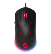 CORAX Gaming Maus kabelgebunden pink, schwarz