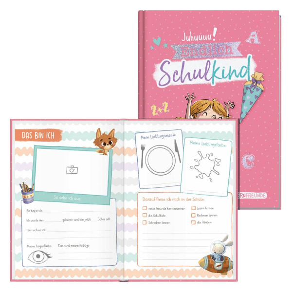 4029357101396 - Verlag Freundebuch Endlich Schulkind DIN A5 liniert rosa Hardcover 48 Seiten 4029357101396 Häfft 4029357101396 - Verlag Freundebuch Endlich Schulkind DIN A5 liniert rosa Hardcover 48 Seiten 4029357101396 Häfft