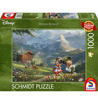 Disney Mickey & Minnie in den Alpen Puzzle, 1000 Teile