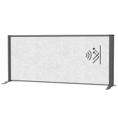 Sideboard-Trennwand MAULconnecto 120x50cm Akustik hell
