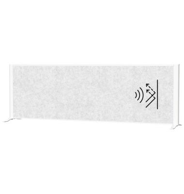 Sideboard-Trennwand MAULconnecto 160x50cm Akustik hell