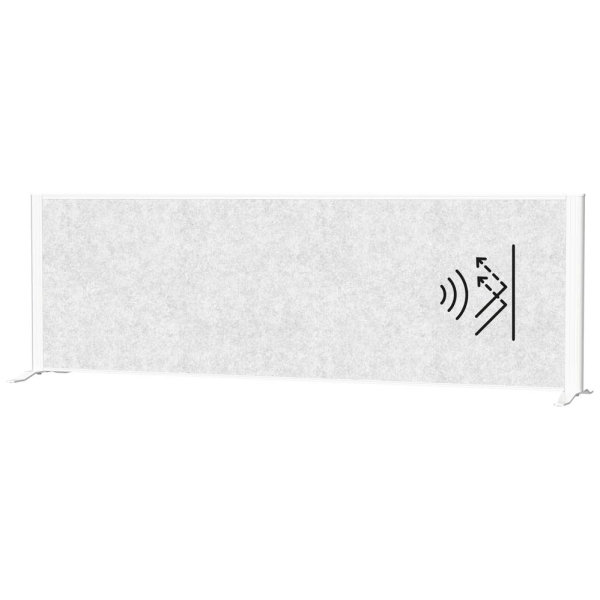 4002390105750 - MAUL Akustik-Tischtrennwand MAULconnecto 9852602 hellgrau 1600 x 500 cm 1 St