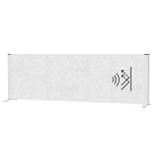 Sideboard-Trennwand MAULconnecto 160x50cm Akustik hell