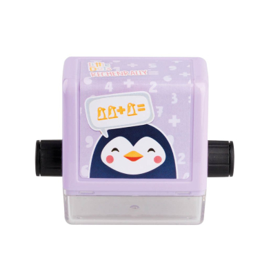 Rollstempel Little Dots Rechenrally selbstfärbend ohne Logo