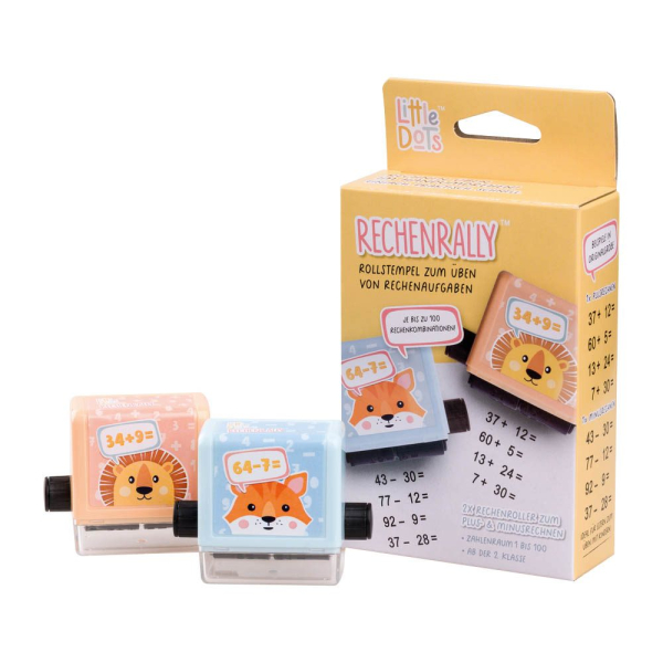 9010835137131 - Rollstempel Little Dots Rechenrally Set selbstfärbend ohne Logo 9010835137131 Trodat
