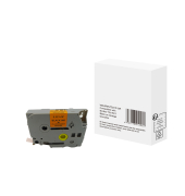 Schriftband WBBRRLTB21POR, 9mm x 8m, schwarz/orange, laminiert, kompatibel zu P-touchTZe-B21