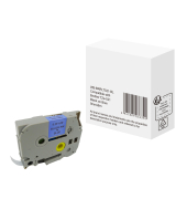 Schriftband WBBRRLT521BL, 9mm x 8m, schwarz/blau, laminiert, kompatibel zu P-touch TZe-521