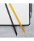 Buchkalender L2607, Linescape, dunkelgrau, gelb, 1 Woche / 2 Seiten, 14,8x21,3cm (ca. A5), 2027