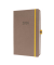 Buchkalender L2605, braun, gelb, 1 Woche / 2 Seiten, 14,8x21,3cm (A5), 2026