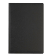 Buchkalender 59020, schwarz, 1 Tag / 1 Seite, Sa/So 1 Seite, 14,5x20,5cm (A5), 2027