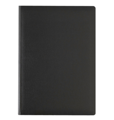 Buchkalender 59020, schwarz, 1 Tag / 1 Seite, Samstag/Sonntag / 1 Seite, 14,5x20,5cm (A5), 2026