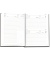 Buchkalender 59020, schwarz, 1 Tag / 1 Seite, Samstag/Sonntag / 1 Seite, 14,5x20,5cm (A5), 2026