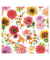 Motivserviette 25x25 cm Herbstblüte