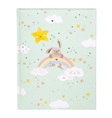 Babytagebuch 11 415, My Rainbow, 21x28cm (BxH), 44 Seiten