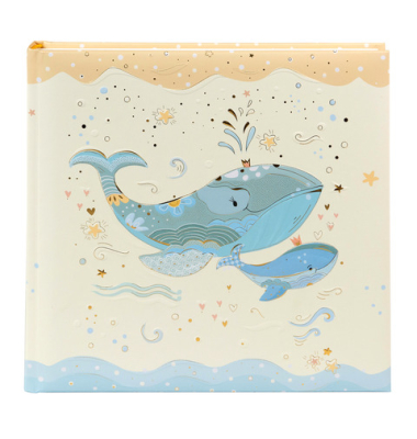 Babytagebuch 50 395, Blue Whale, 24,5x22,5cm (BxH), 100 Seiten