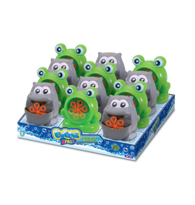 Seifenblasenmaschine Frosch+Nilpferd