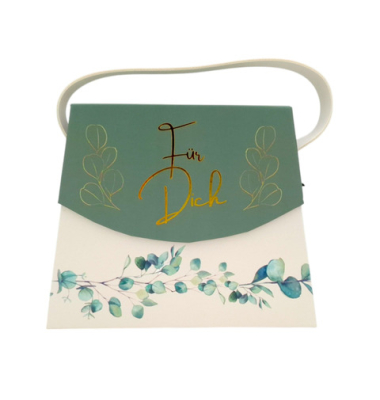 Geschenkbox Tasche Eukalyptus