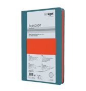 Notizbuch LS205, Linescape, blau, A5, liniert, 80g, 88 Blatt / 176 Seiten