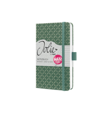 Notizbuch ca.A6 liniert natural green