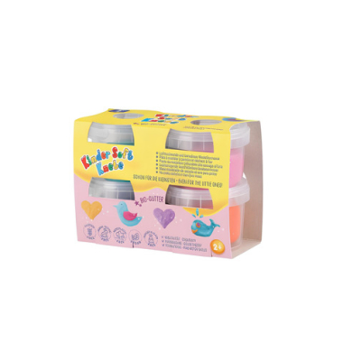 Kinderknete Soft 4DS sparkle m.Glitter