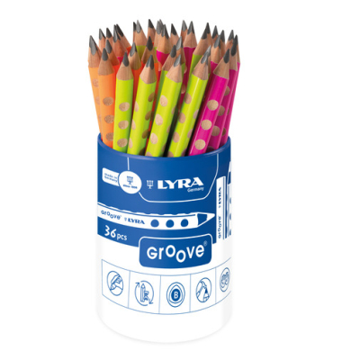 Graphitstift Groove Neon Jumbo B sort.