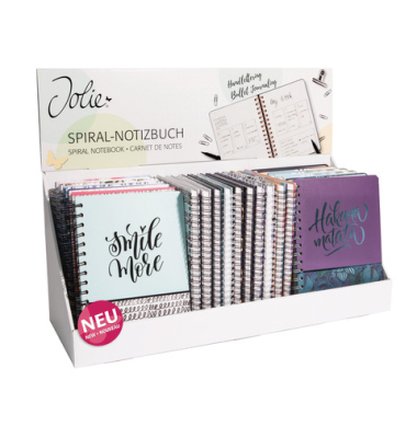 Notizbuch SF551, Jolie Inspire, farbig sortiert, A5, gepunktet