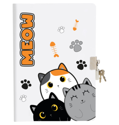 Tagebuch mit Schloss Cats